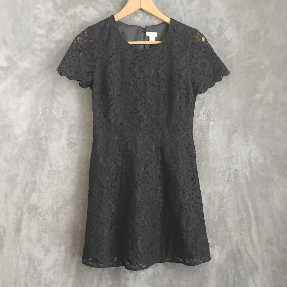 J Crew Petite Black Dress